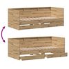 vidaXL Krevet na dan Umjetnički hrast 90 x 190 cm Konstruirano drvo