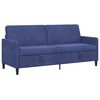 vidaXL Sofa s pohranom Policijska plava 192 x 78 x 87 cm Poliester