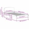 vidaXL Krevetna konstrukcija Bijelo 75 x 190 cm Čvrsto borovo drvo