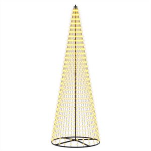 vidaXL LED božićno drvce 285 cm 744 LED lampica Topla bijela Željezo