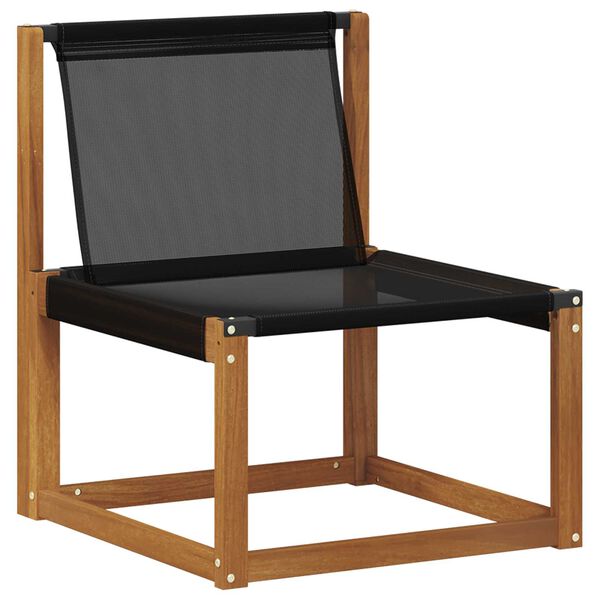 vidaXL Set vanjskih sofa 9 pcs Prirodna i bež Čvrsto drvo akacije