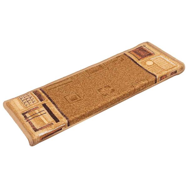 vidaXL Otirači za stepenice samoljepljivi 5 kom 65x21x4 cm bež