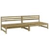 vidaXL Srednja vrtne sofe 2 kom 120 x 80 cm od impregnirane borovine