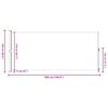 vidaXL Uvlačiva bočna tenda za terasu 220 x 500 cm siva