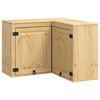 vidaXL Cabinet SKI Medeno Smeđa 80 x 80 x 60 cm Čvrsto borovo drvo