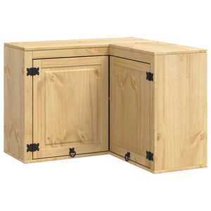 vidaXL Cabinet SKI Medeno Smeđa 80 x 80 x 60 cm Čvrsto borovo drvo