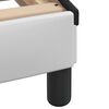 vidaXL Okvir kreveta Viana s LED-om bez madraca bijelo-crni 90x190 cm