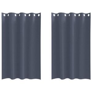 vidaXL Zavjese za blackout s prstenovima 2 kom. Antracit 175 x 140 cm