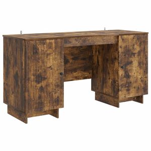 vidaXL Stol Dimljeni hrast Konstruirano drvo 142,5 x 50 x 75 cm
