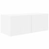 vidaXL Set zidnog ormarića za TV Zidne 4 pcs Bijelo Konstruirano drvo