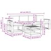 vidaXL Set vanjskih sofa 5 pcs Prirodna i bež Čvrsto drvo akacije