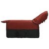 vidaXL Pokrivač za konje Bordeaux i crna 125 cm Poliester