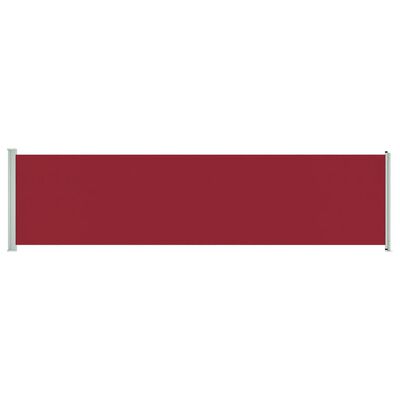 vidaXL Uvlačiva bočna tenda za terasu 600 x 160 cm crvena