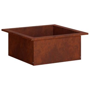 vidaXL Prsten za vatru Rđa 90 x 90 x 25 cm Otporni čelik