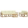 vidaXL Set vanjskih sofa 7 kom. Bijela i krem
