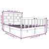 vidaXL Okvir za krevet od masivne borovine 120 x 200 cm