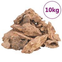 vidaXL Zmajevo kamenje 10 kg smeđe 1 - 10 cm