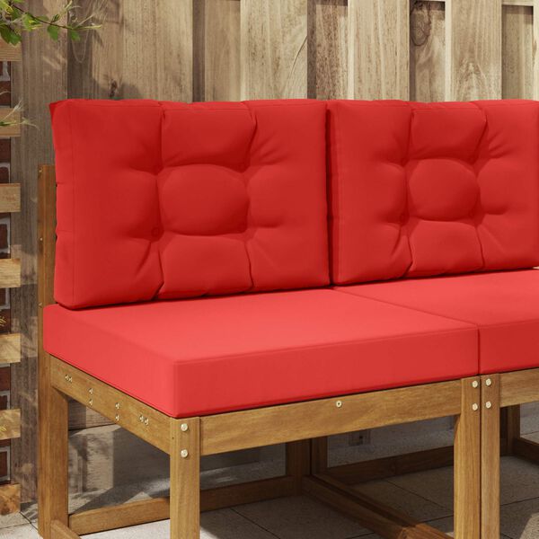 vidaXL Jastuk za vanjsku sofU 2 pcs Crvena Poliester