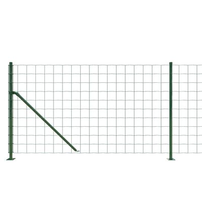 vidaXL Ograda od žičane mreže s prirubnicom zelena 0,8 x 25 m