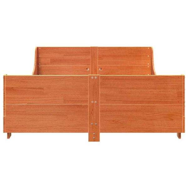 vidaXL Okvir kreveta bez madraca vo&scaron;tano smeđi 120x190 cm od borovine