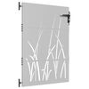 vidaXL Vrtna vrata 85 x 150 cm od čelika COR-TEN s uzorkom trave