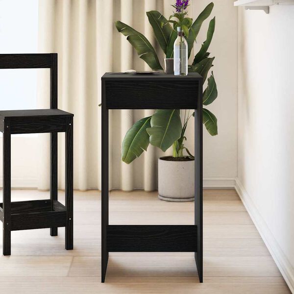 vidaXL Stol za bar Crni hrast 51 x 50 x 103,5 cm Konstruirano drvo