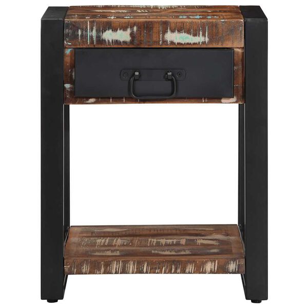 vidaXL pomoćni stolić višebojni 40x40x50 cm puno drvo obrađeno