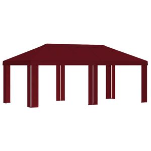 vidaXL Gazebo Pokrivač 6 x 3 m Tamno crvena Poliester 190