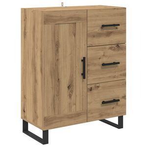 vidaXL Kreveta Umjetnički hrast 69,5 x 34 x 90 cm