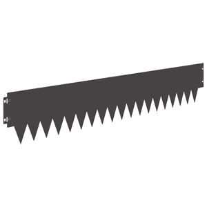 vidaXL Ograda oko Travnjaka 30 pcs 103 x 20 cm metal Crna