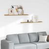 vidaXL Polica na zidu Zidne 2 pcs Bež 115 x 9 x 3 cm Konstruirano drvo