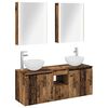 vidaXL Set ormarića za kupaonicu 5 pcs Staro drvo 53 x 15,5 x 70 cm