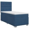 vidaXL Boxspring krevet s madracem Plava 100 x 200 cm Tkanina