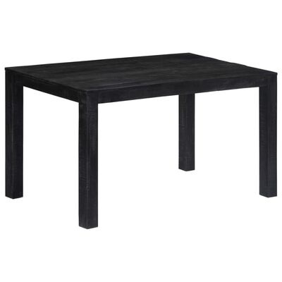 vidaXL Blagovaonski stol crni 140 x 80 x 76 cm od masivnog drva manga