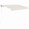 vidaXL Tenda na ručno uvlačenje 350 x 250 cm krem