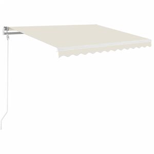 vidaXL Tenda na ručno uvlačenje 350 x 250 cm krem