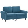 vidaXL 3-dijelni set sofa s jastucima plavi bar&scaron;unasti