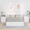 vidaXL Noćni ormarići 2 pcs Visoki sjaj bijela 40 x 30 x 467 cm