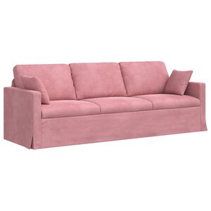 vidaXL Sofa Ružičasta 228 x 78 x 80 cm Bar&scaron;un
