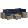 vidaXL 7-dijelni set vrtnih sofa sivi od poliratana