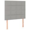 vidaXL Box spring krevet s madracem svjetlosivi 90x190 cm od tkanine