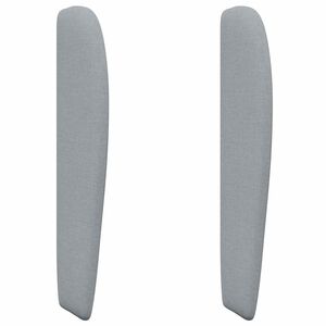 vidaXL U&scaron;i uzglavlja Svijetlo siva 80 x 23 x 6 cm tkanina