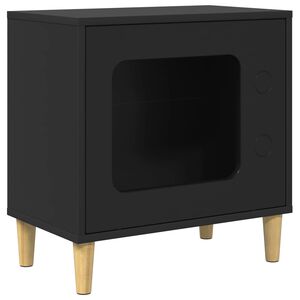 vidaXL Mačja Kuća Crna 51 x 30 x 52 cm Konstruirano drvo