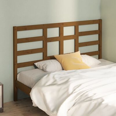 vidaXL Uzglavlje za krevet boja meda 146 x 4 x 104 cm masivna borovina