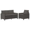 vidaXL Set sofe 2 pcs Tamnosiva Tkanina