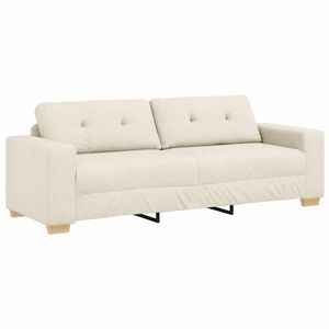 vidaXL Sofa Bež 221 x 78 x 80 cm Platnasta tkanina