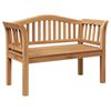 vidaXL klupa Smeđa 120 x 53,5 x 85 cm Masivni teakov drvo