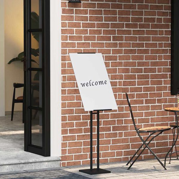 vidaXL Stalci za sajmove Crna 26,5 x 26,5 x 127 cm Čelik