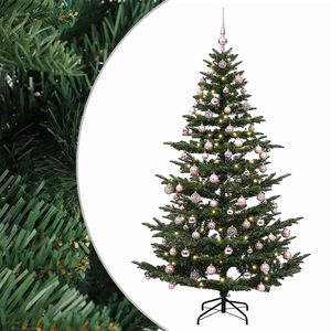 vidaXL Umjetno božićno drvce s kuglicom 210 cm 300 LED lampica