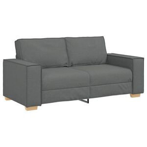 vidaXL Dvosjed Sofa Tamno siva 180x78x84 cm Tkanina